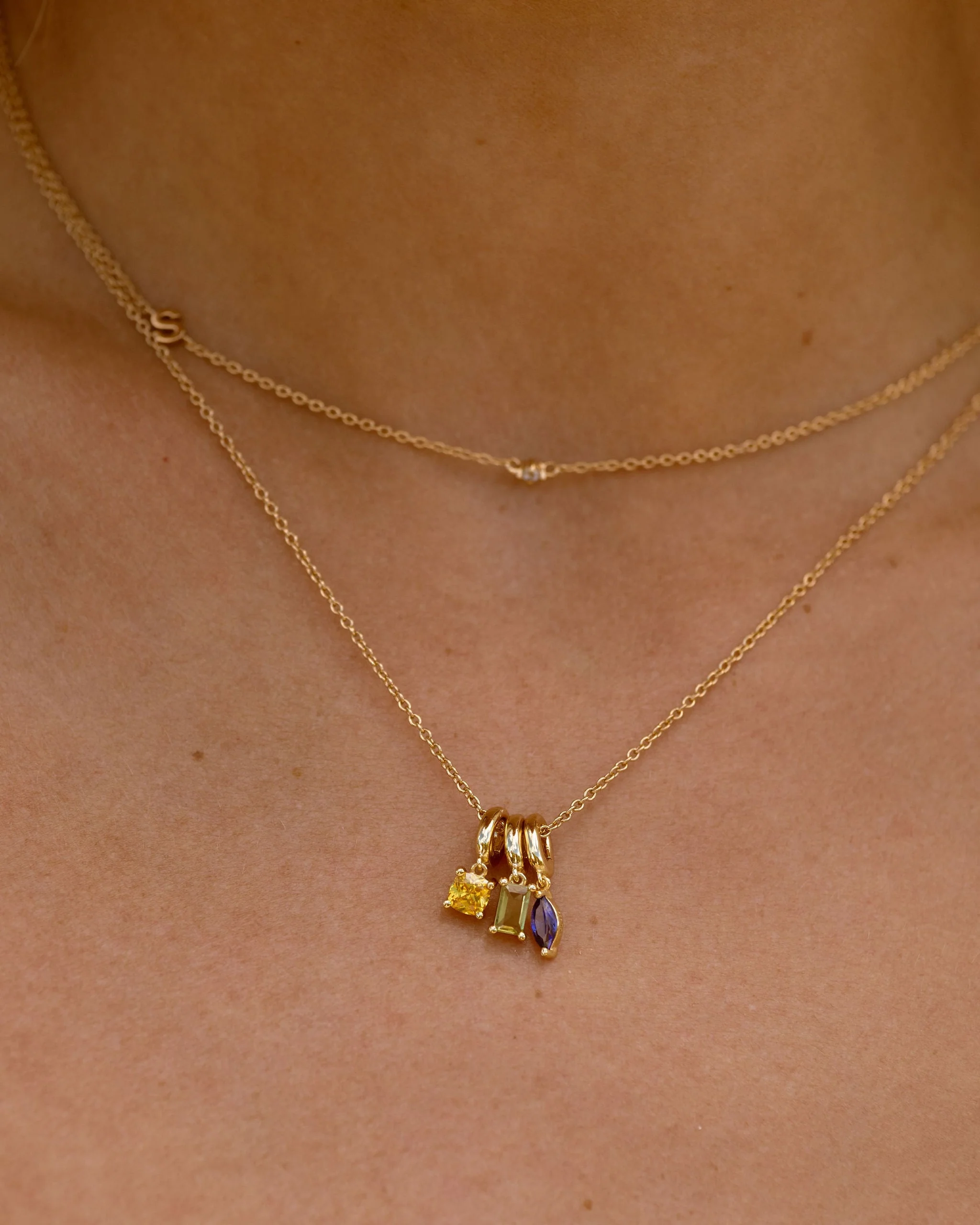 Birthstone Charm Custom Necklace - Image 3