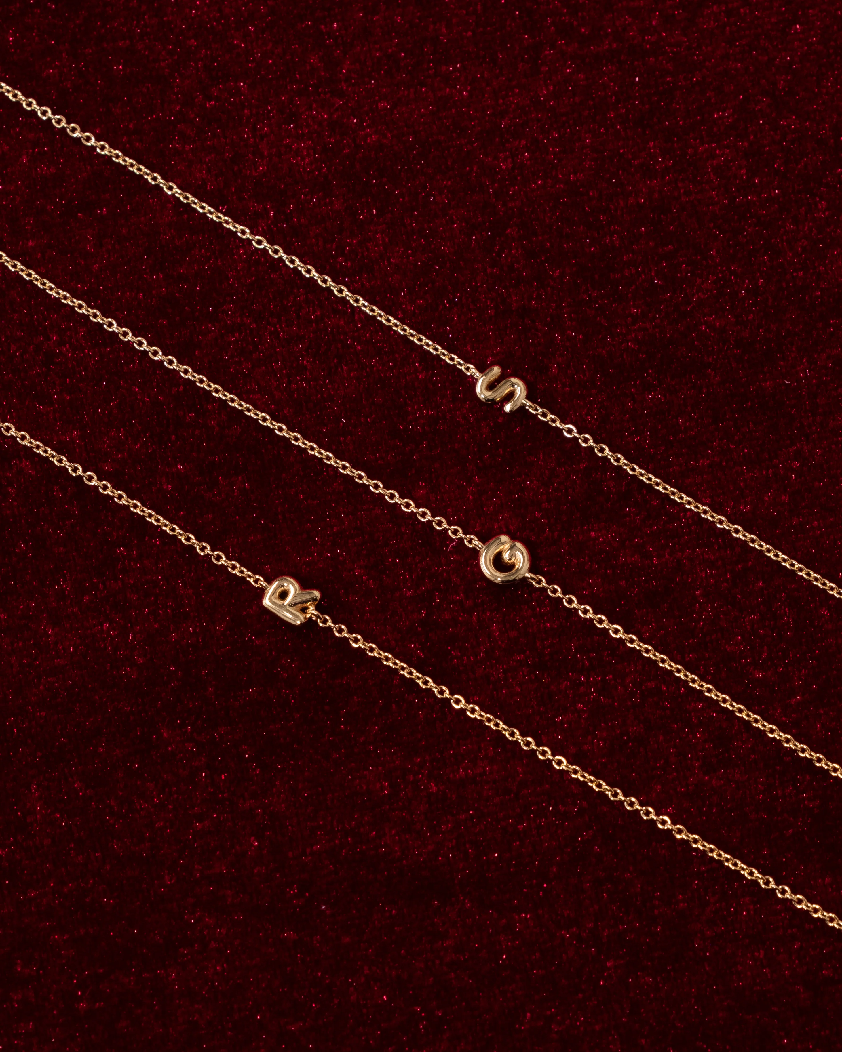 Bubble Initial Bracelet - Image 4