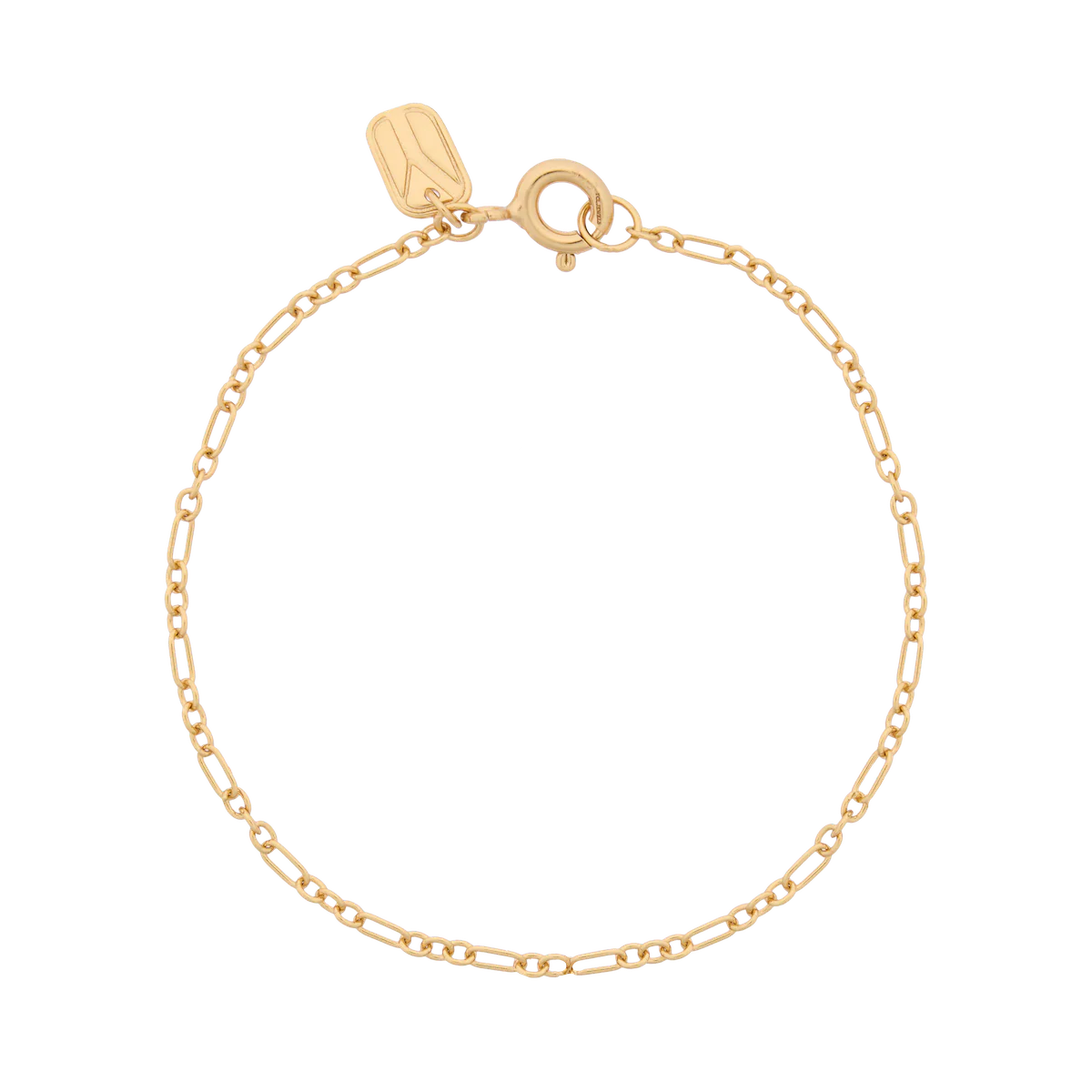CHARM BAR Fine Figaro Bracelet - Image 10