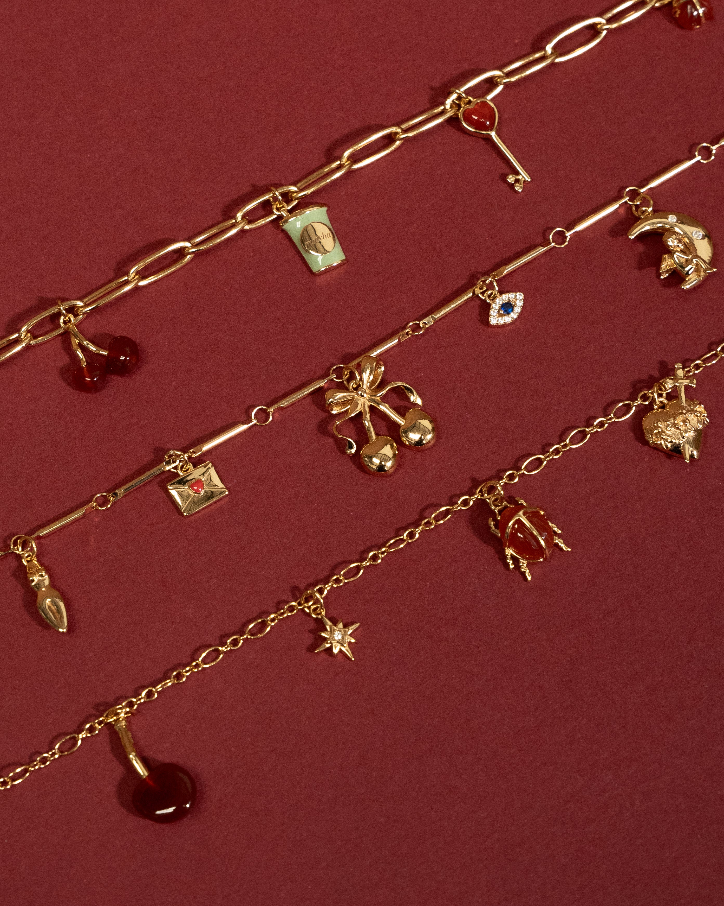 CHARM BAR Fine Figaro Bracelet - Image 5