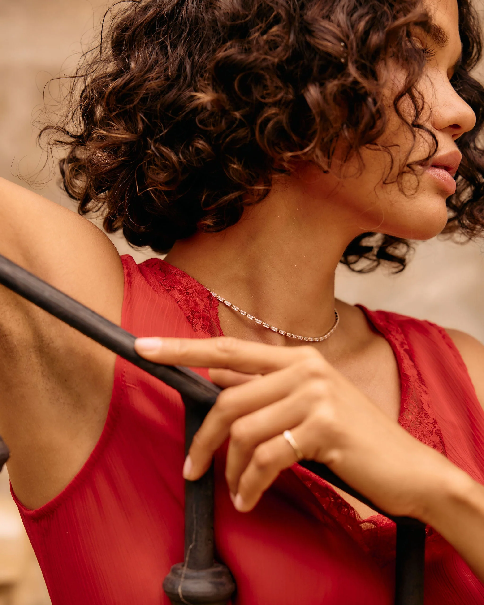 Emerald Tennis Necklace - Image 5