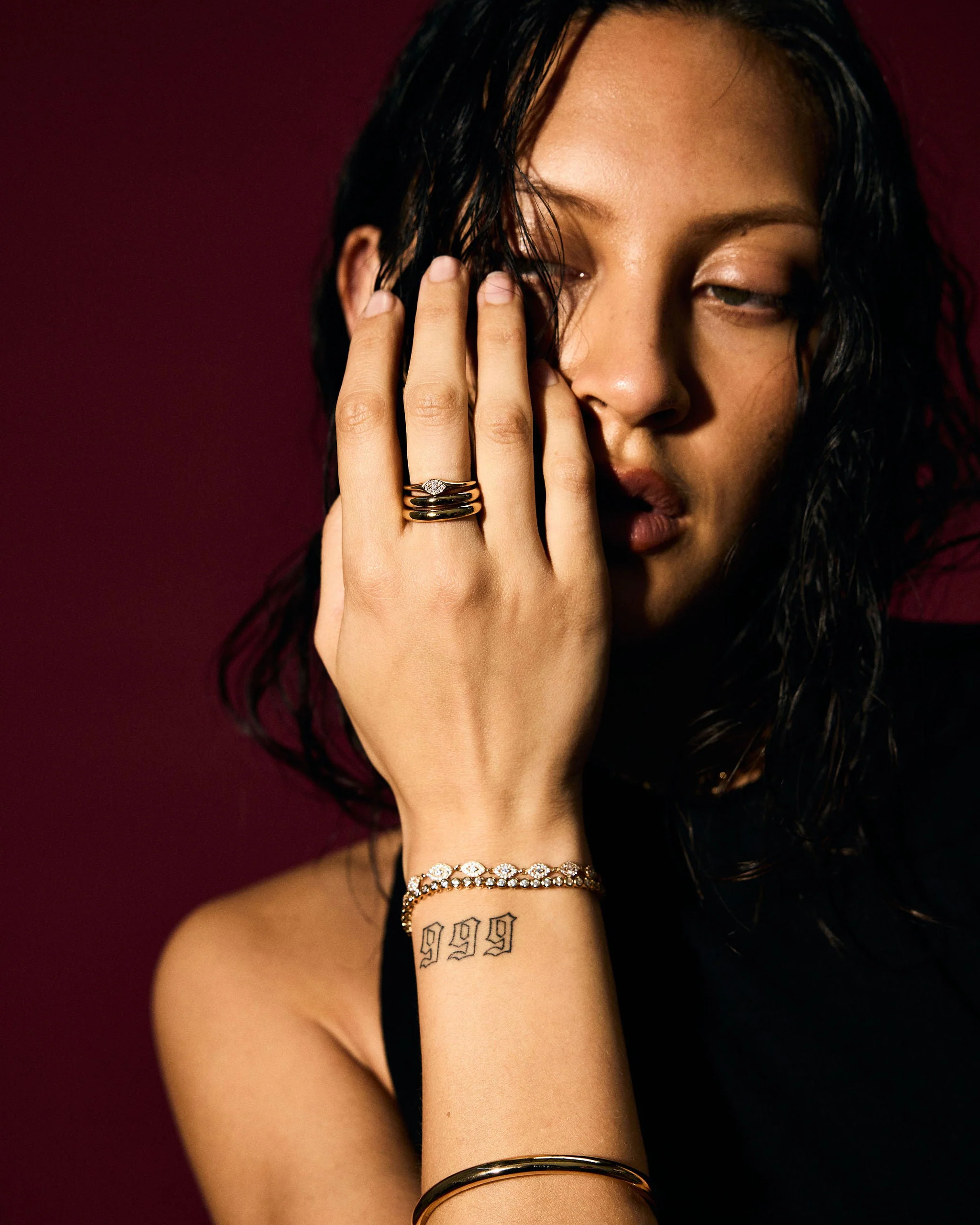 Evil Eye Tennis Bracelet | Clarity - Image 3