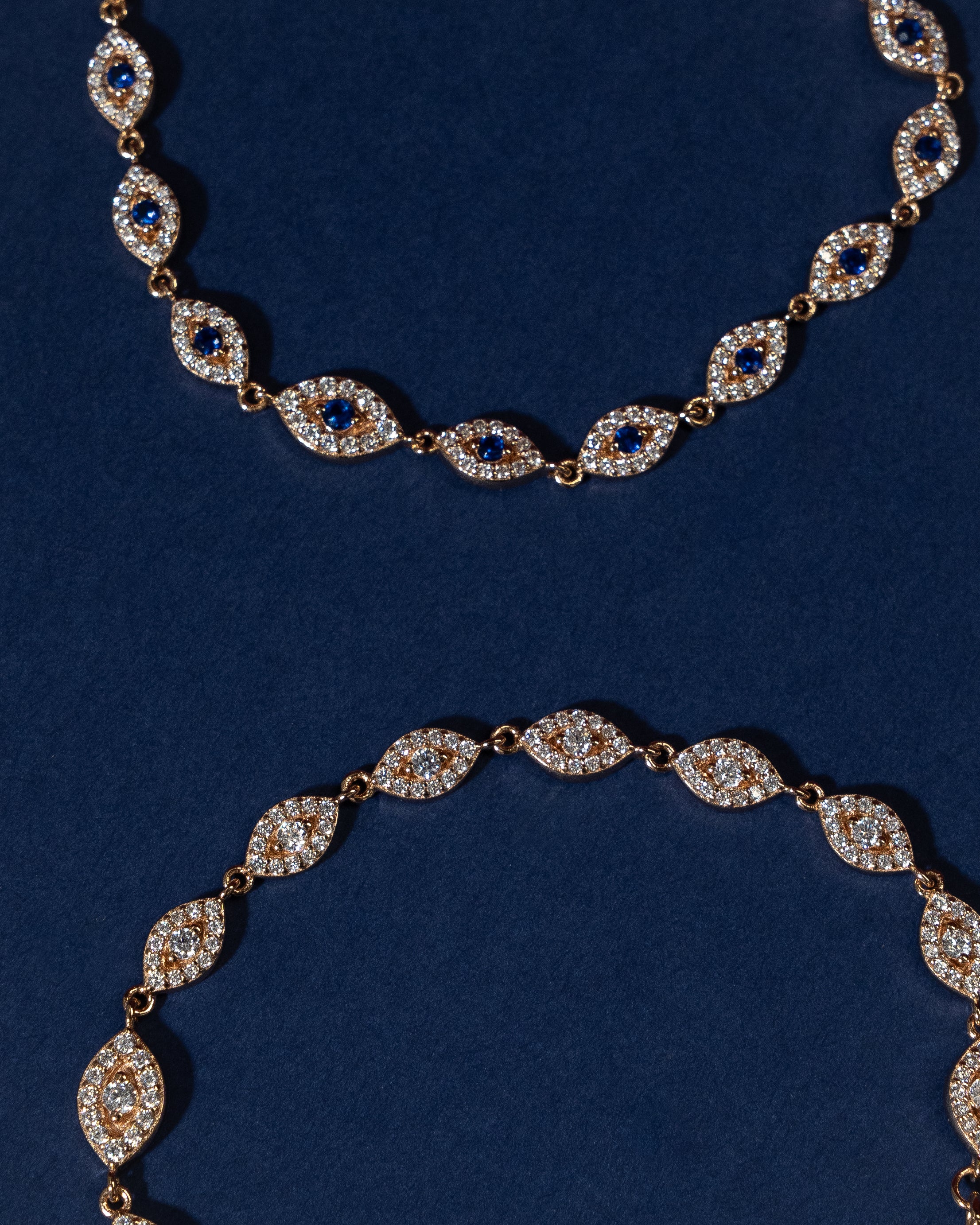 Evil Eye Tennis Bracelet | Blue - Image 4