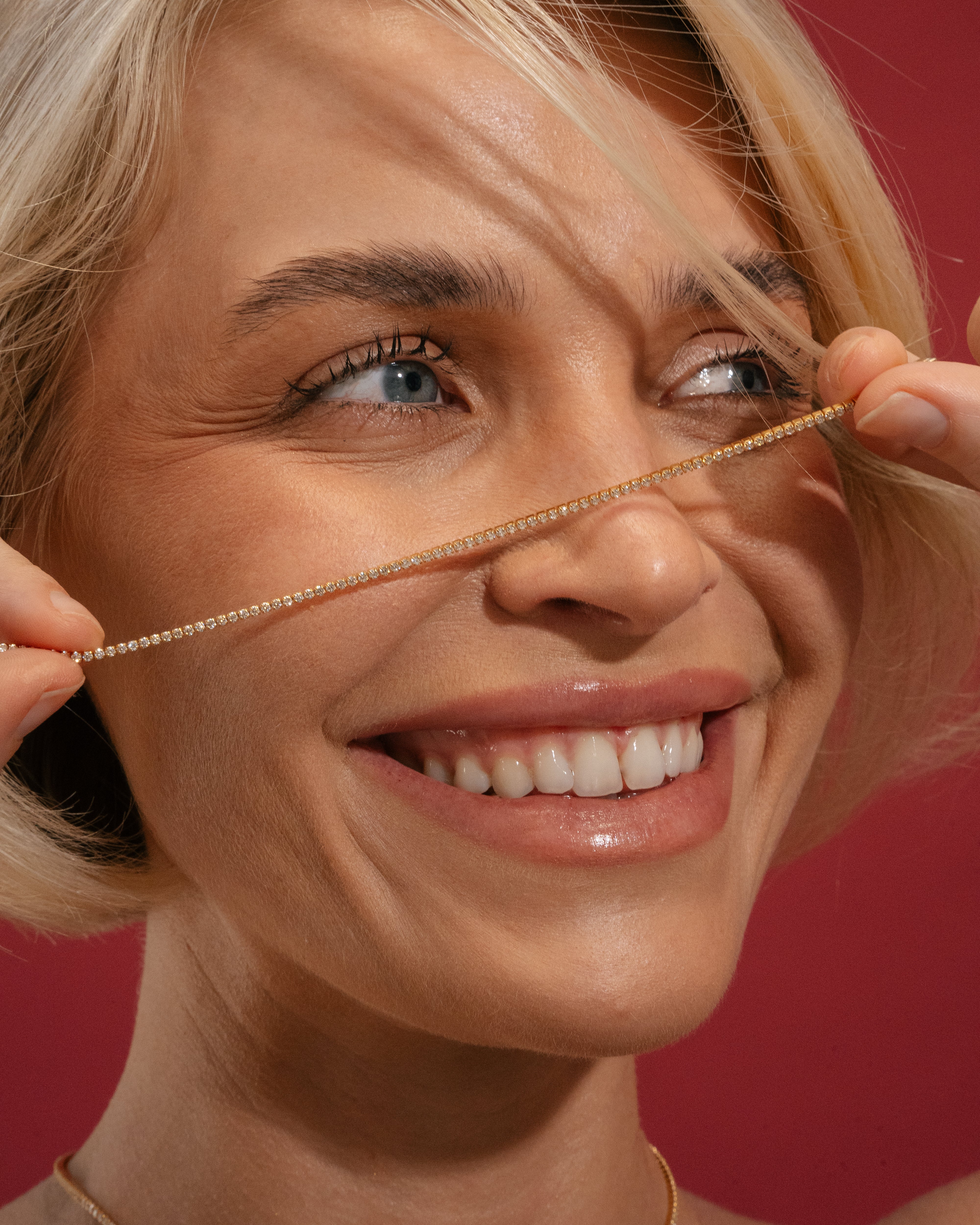 Fine Tennis Necklace - Image 5