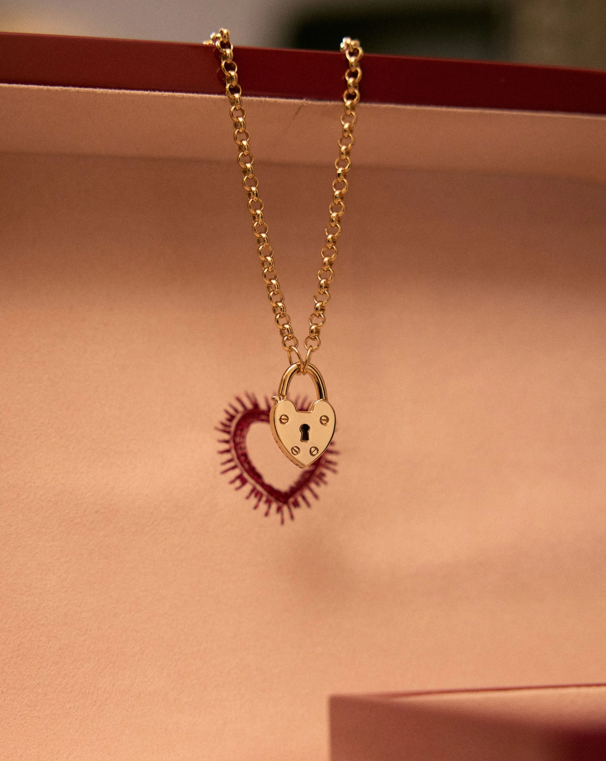 Heart Museum Lock Necklace - Image 7