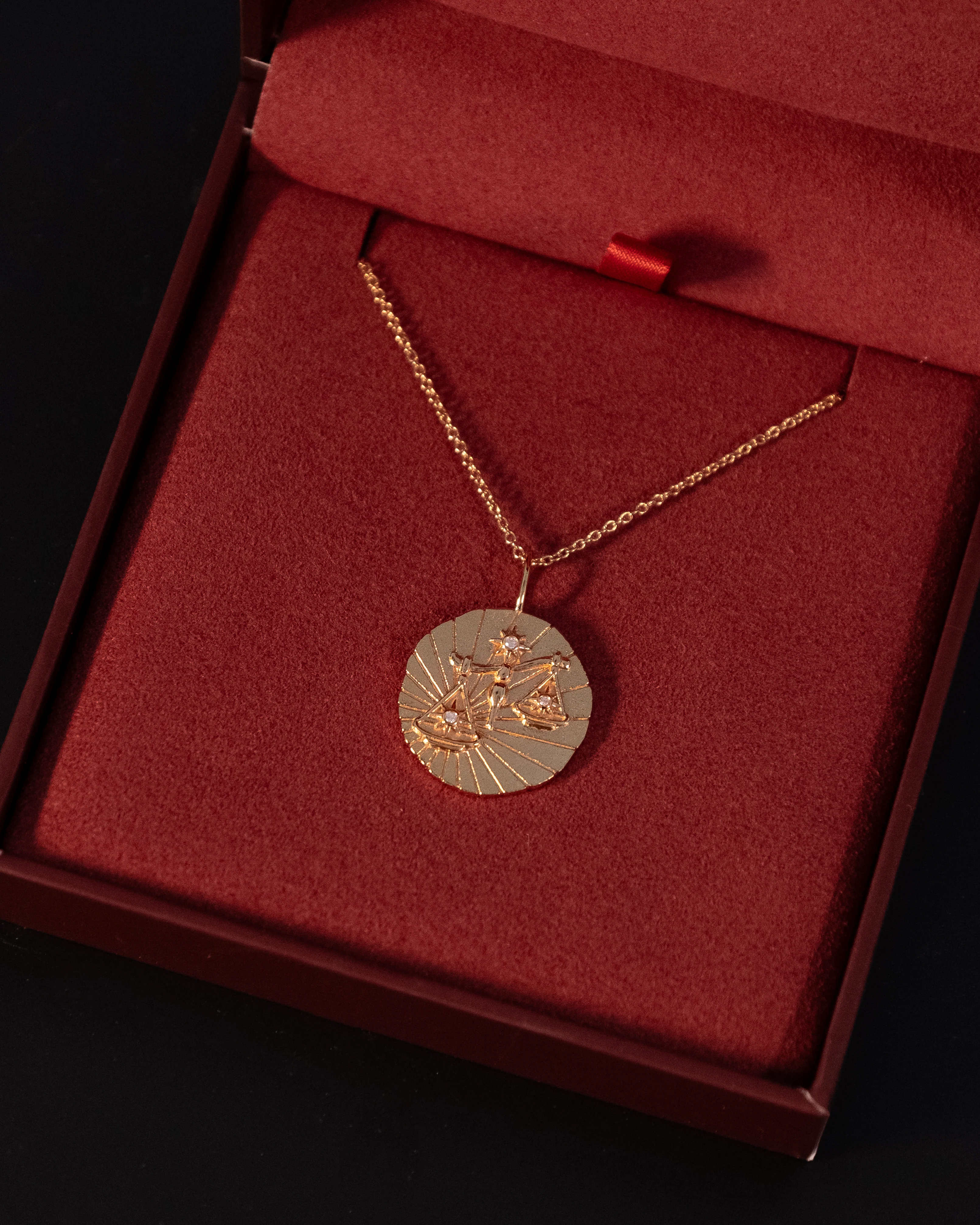 Libra Zodiac Necklace - Image 3