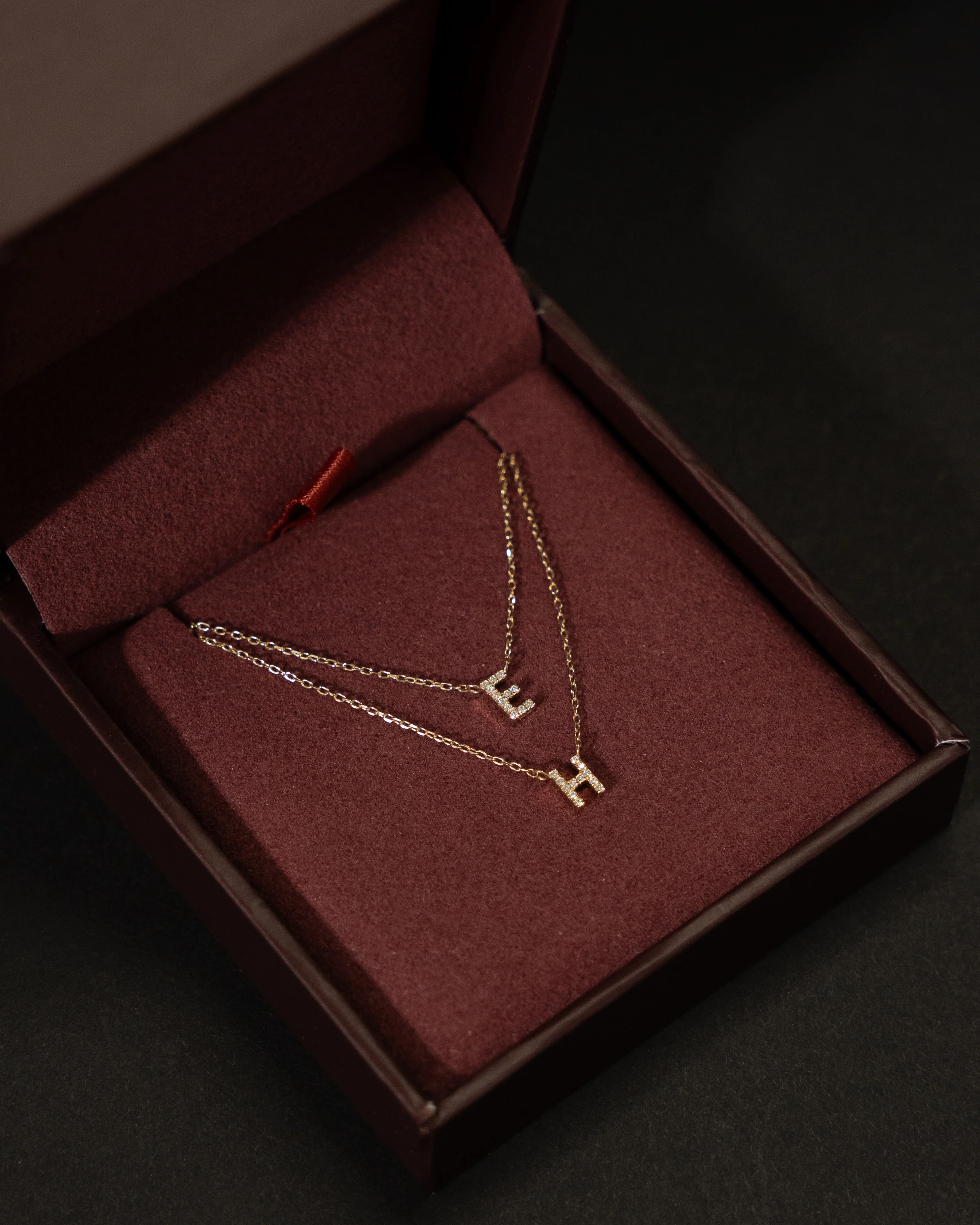 Pavé Initial Necklace - Image 11