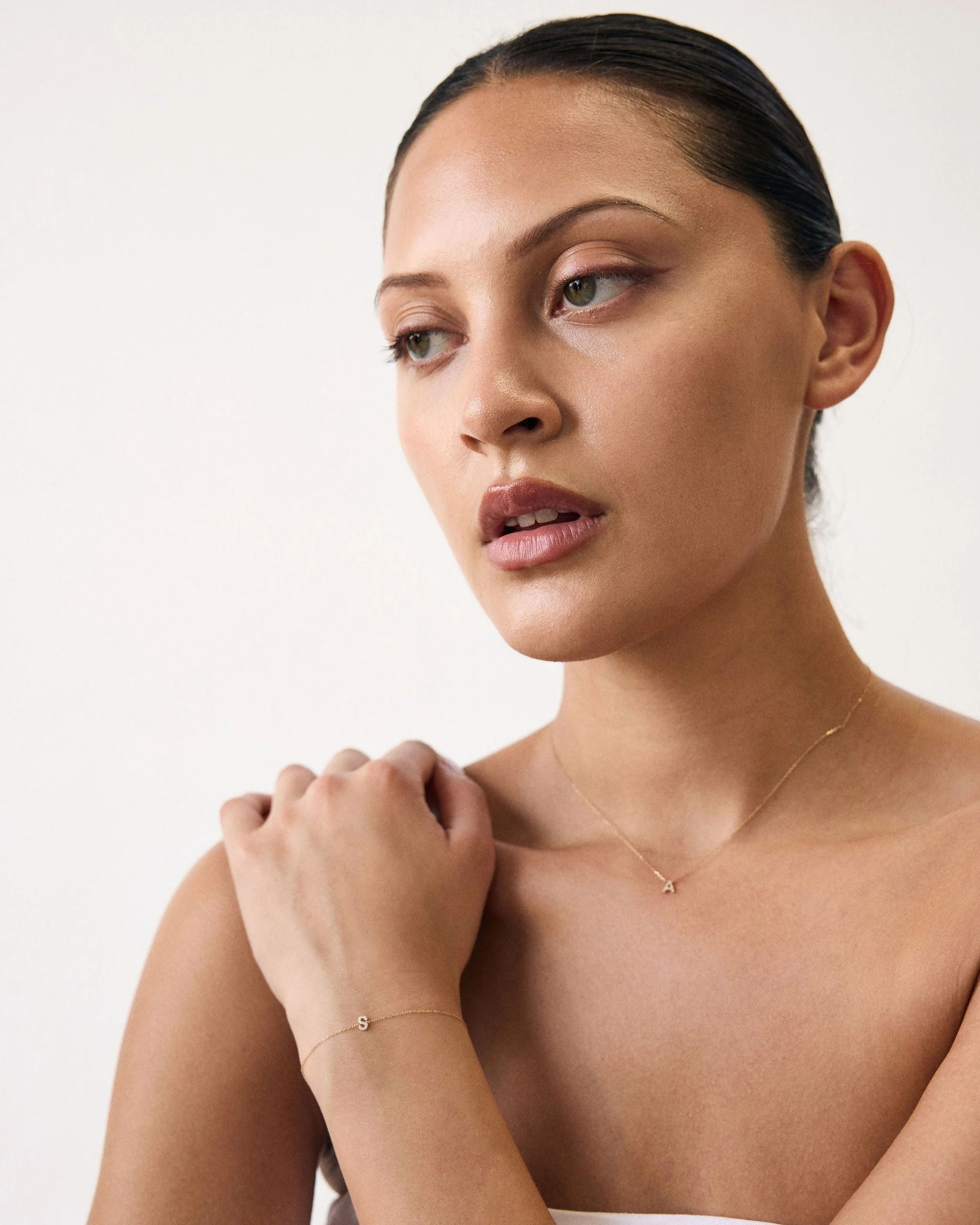 Pavé Initial Necklace - Image 12