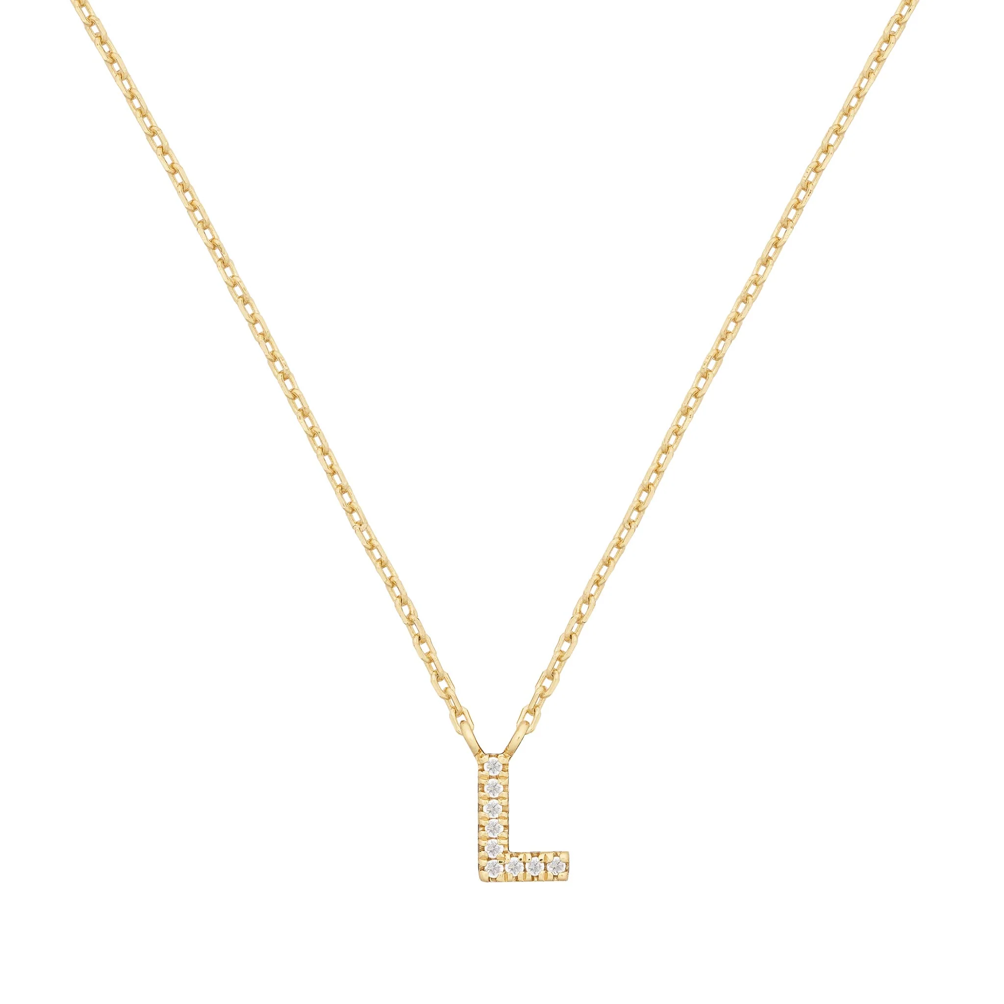 Pavé Initial Necklace - Image 25