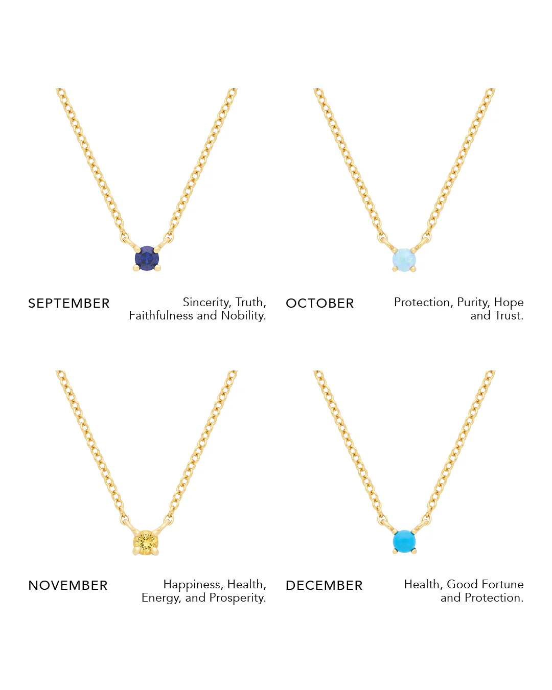 Petite Birthstone Necklace - Image 10