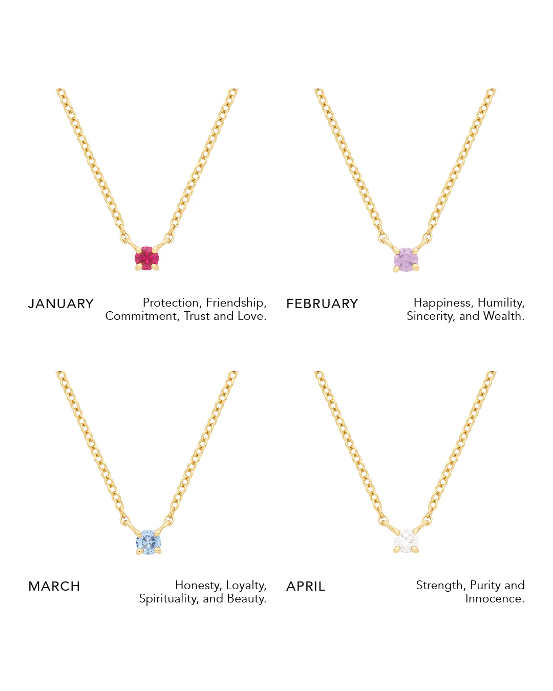 Petite Birthstone Necklace - Image 8