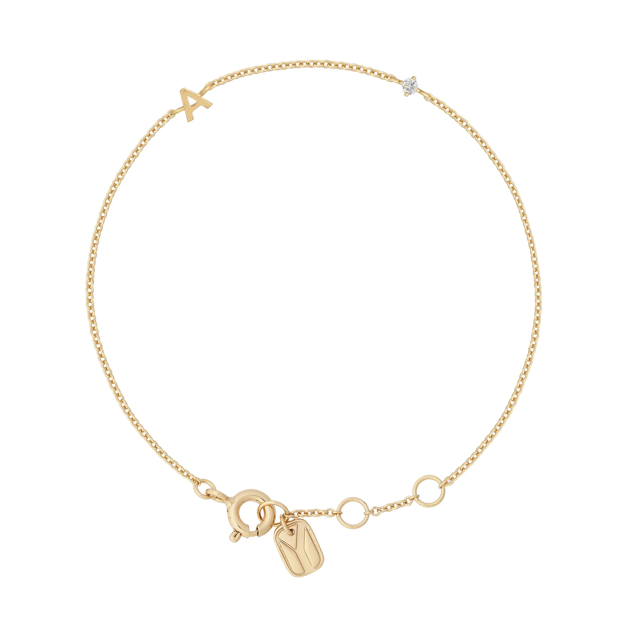 Petite Initial Bracelet - Image 11