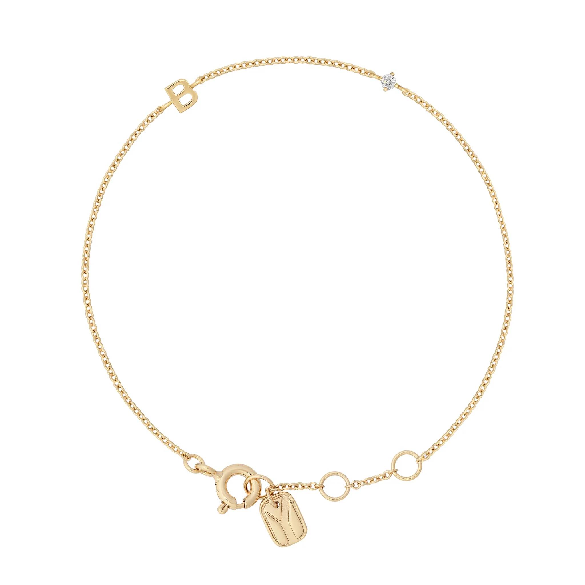 Petite Initial Bracelet - Image 12