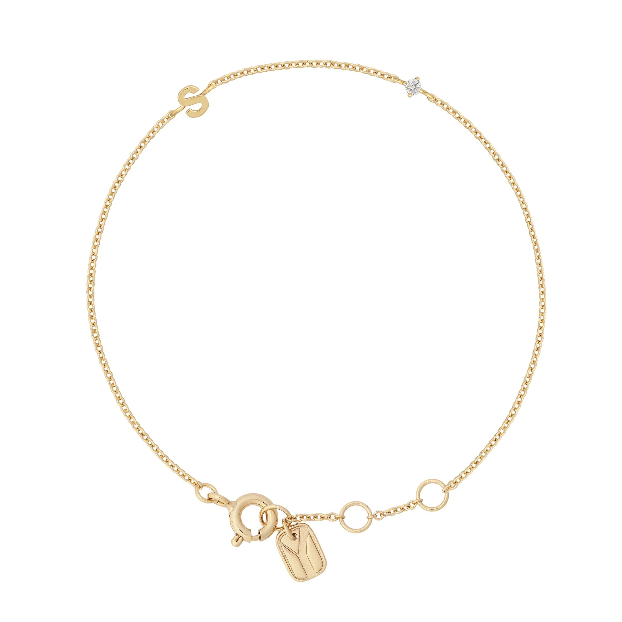 Petite Initial Bracelet - Image 19