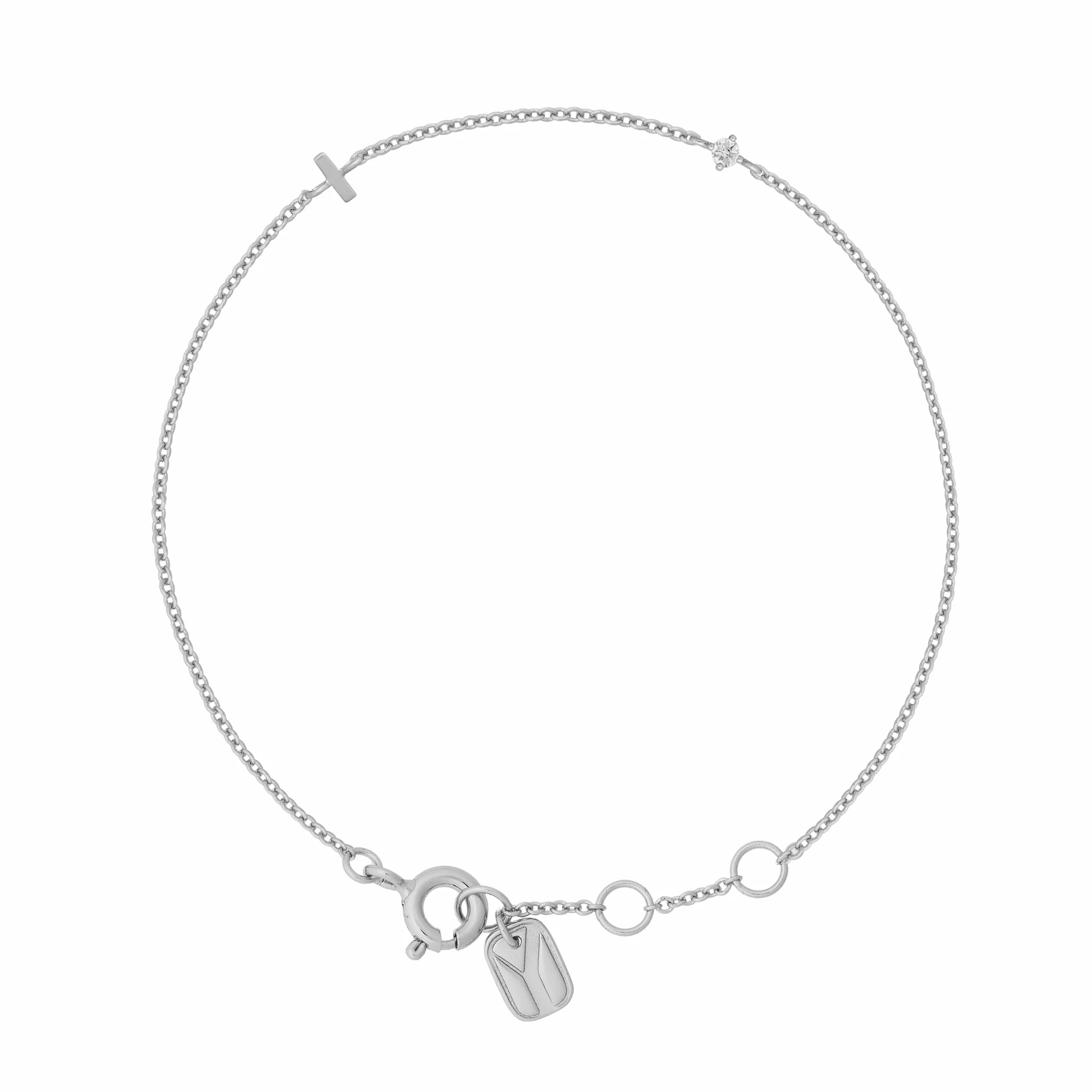 Petite Initial Bracelet Sterling Silver - Image 16