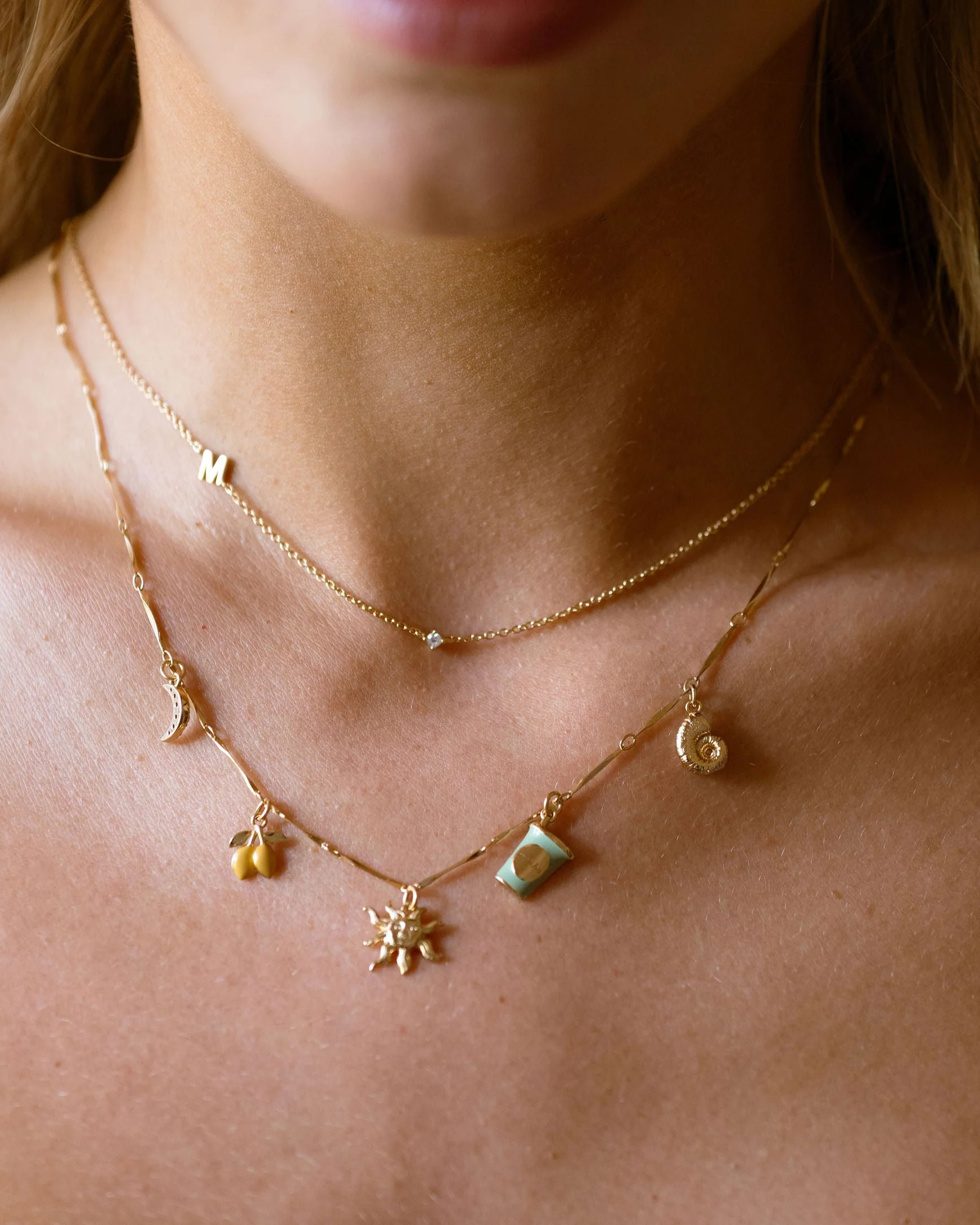 Petite Initial Necklace - Image 3