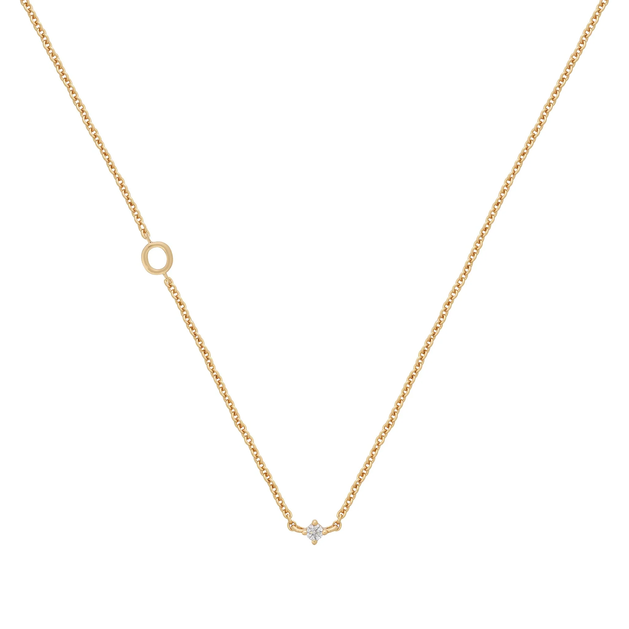 Petite Initial Necklace | 9k Solid Gold - Image 22