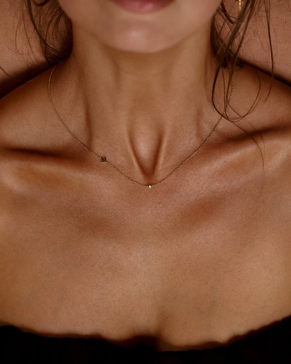 Petite Initial Necklace | 9k Solid Gold - Image 6