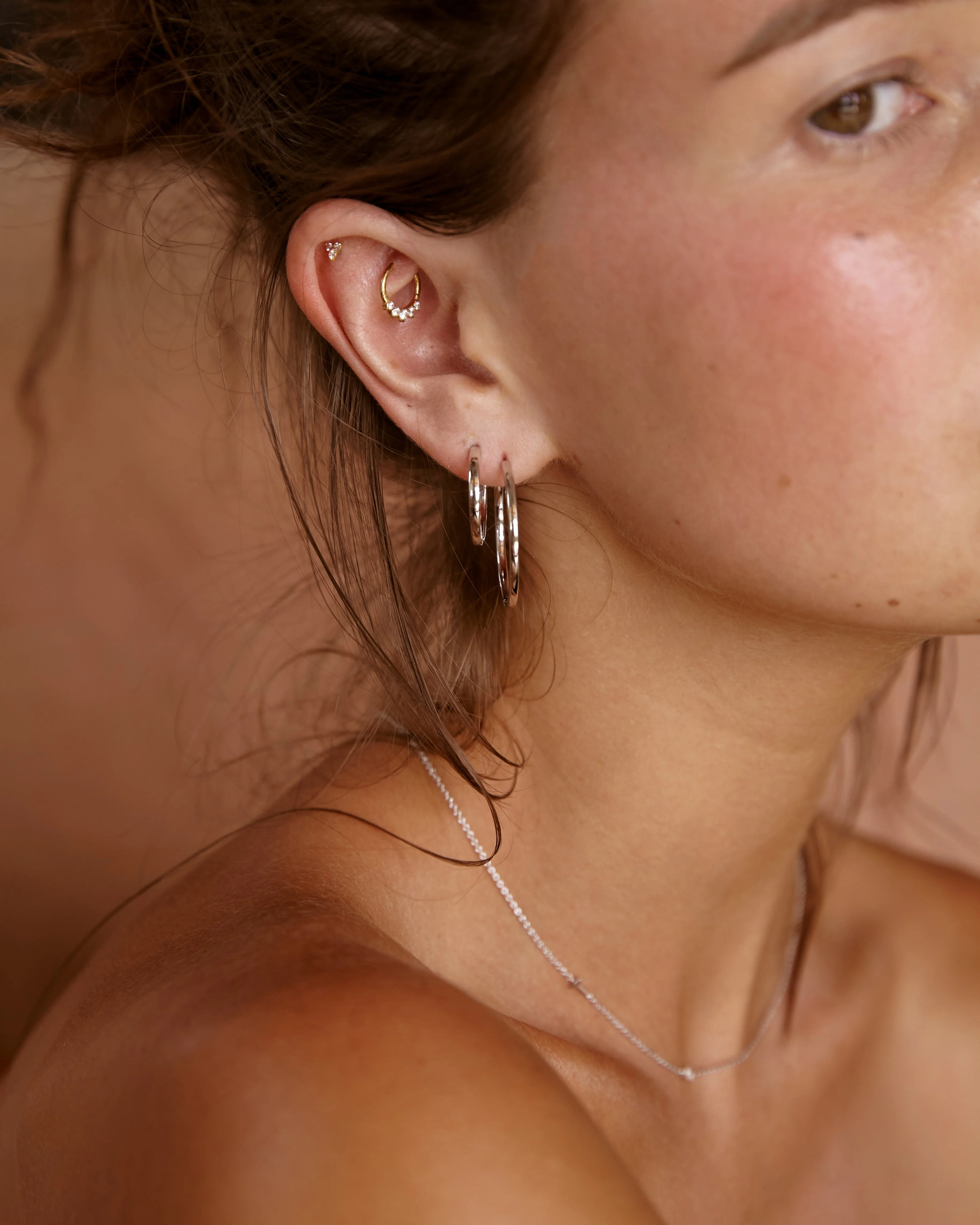 Petite Initial Necklace Sterling Silver - Image 3