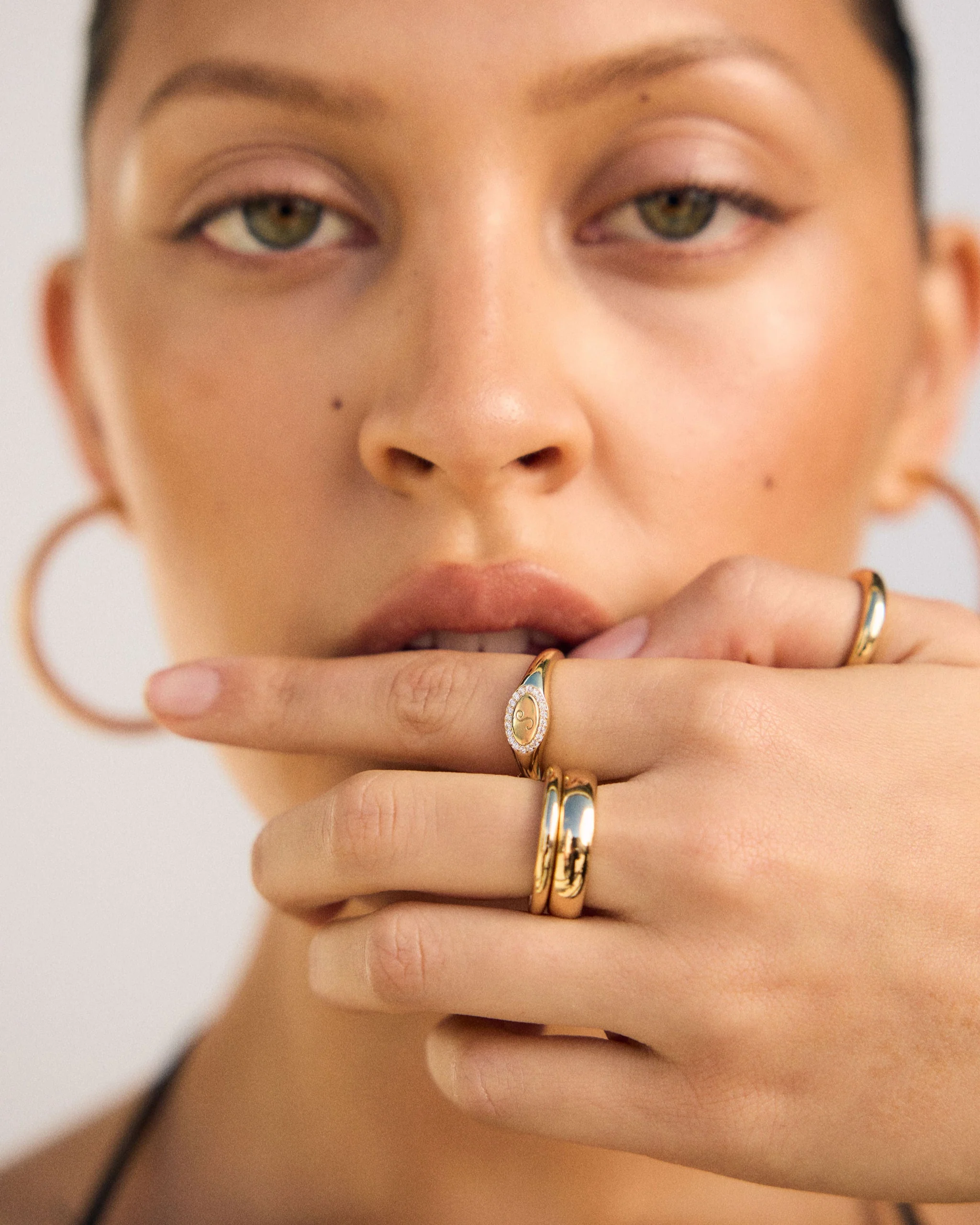 Pinky Initial Signet Ring - Image 13