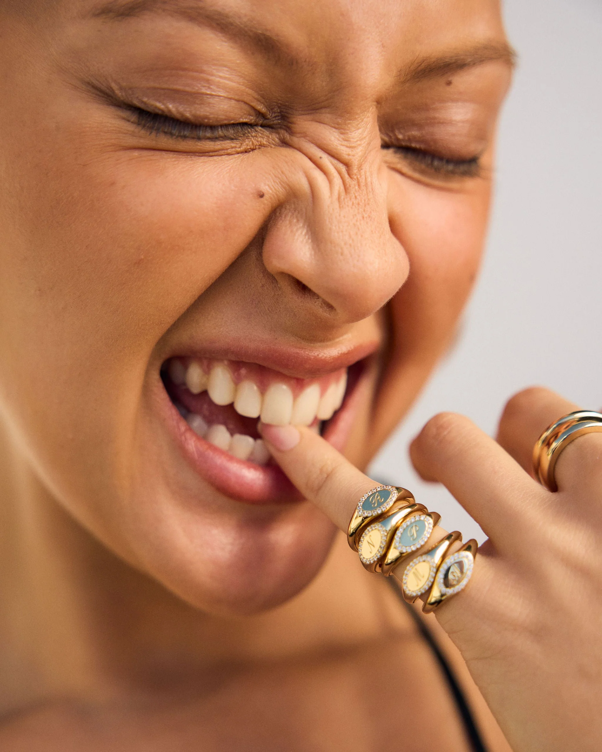 Pinky Initial Signet Ring - Image 14