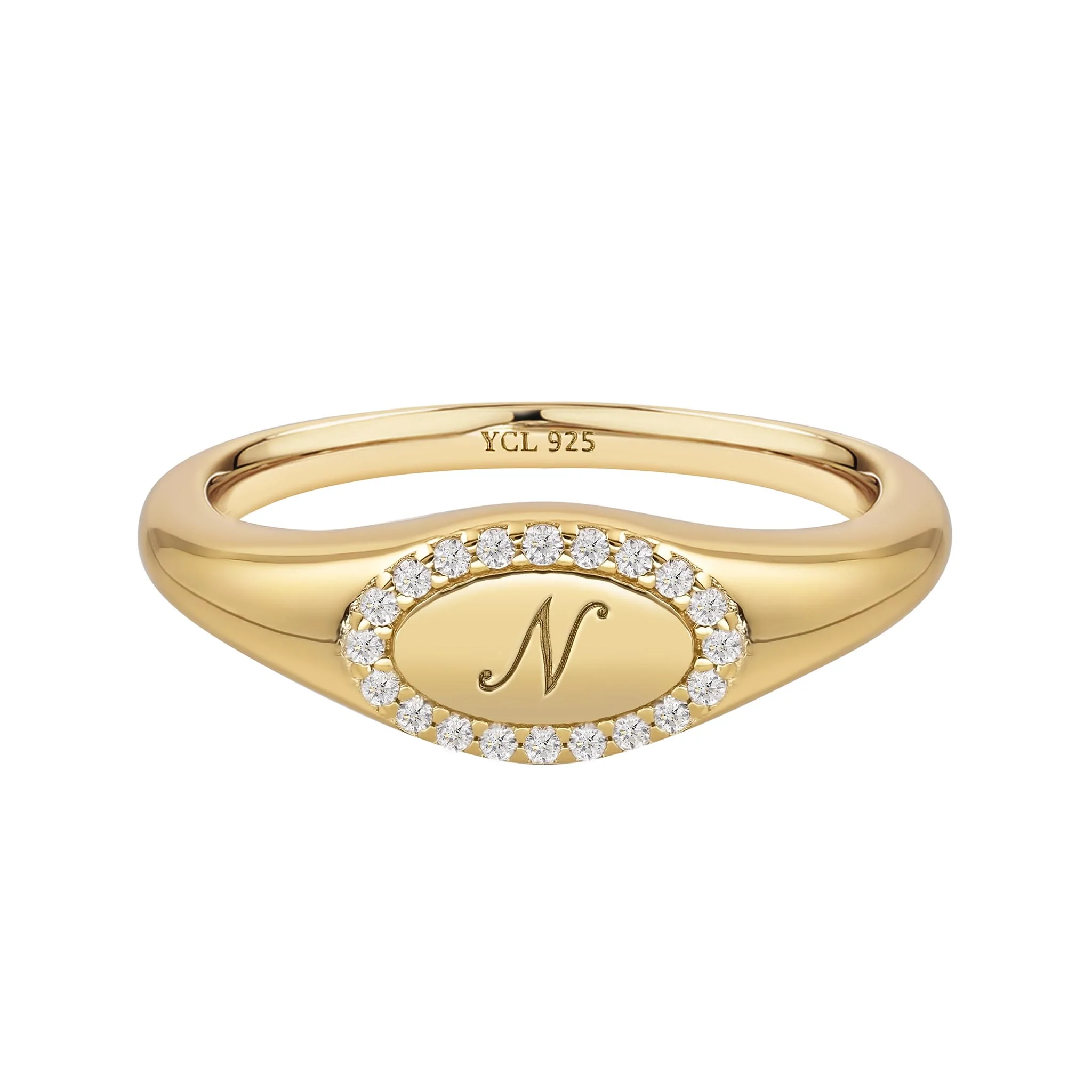 Pinky Initial Signet Ring - Image 29