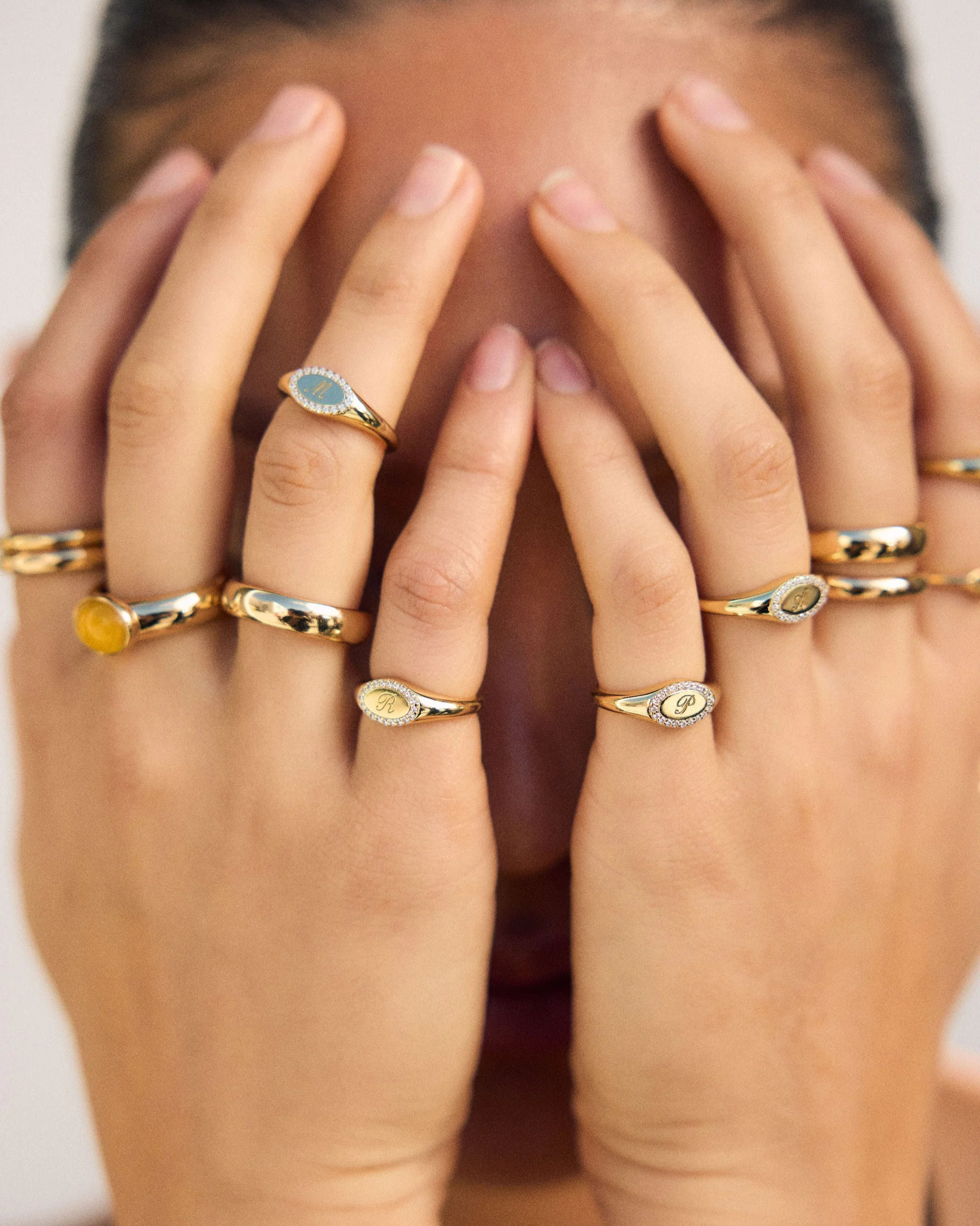 Pinky Initial Signet Ring - Image 6