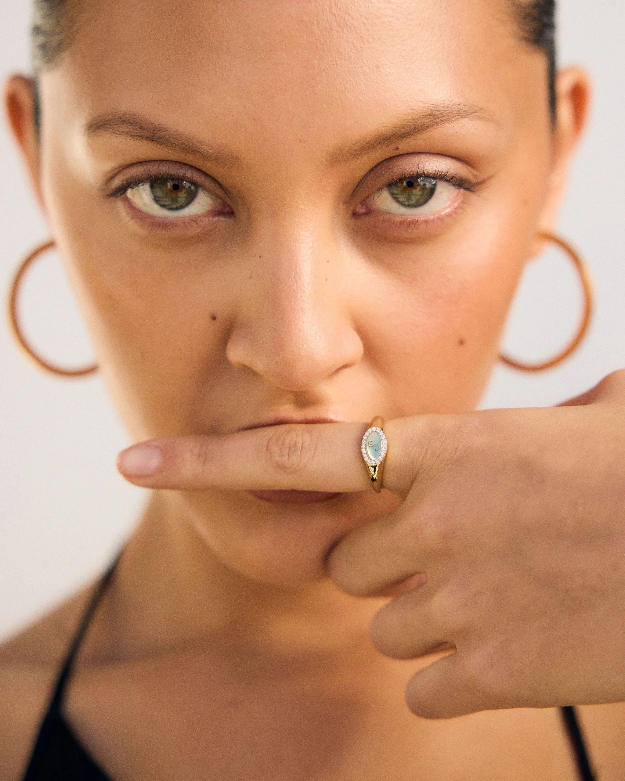Pinky Initial Signet Ring - Image 7