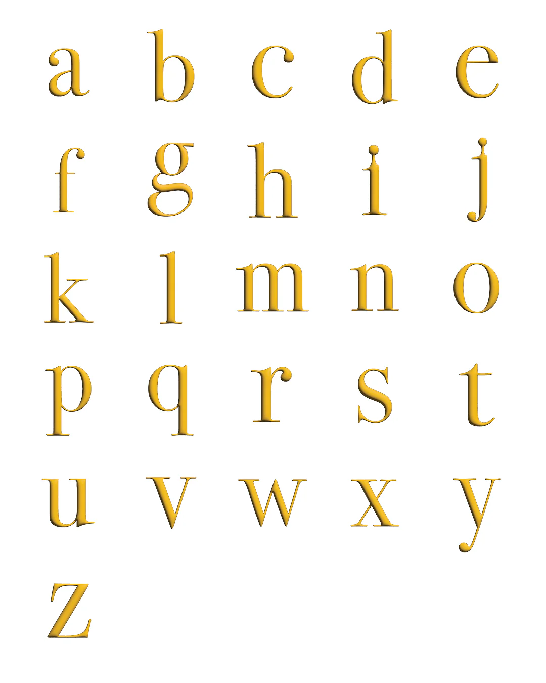 Serif Nameplate Necklace | 9K Solid Gold - Image 4