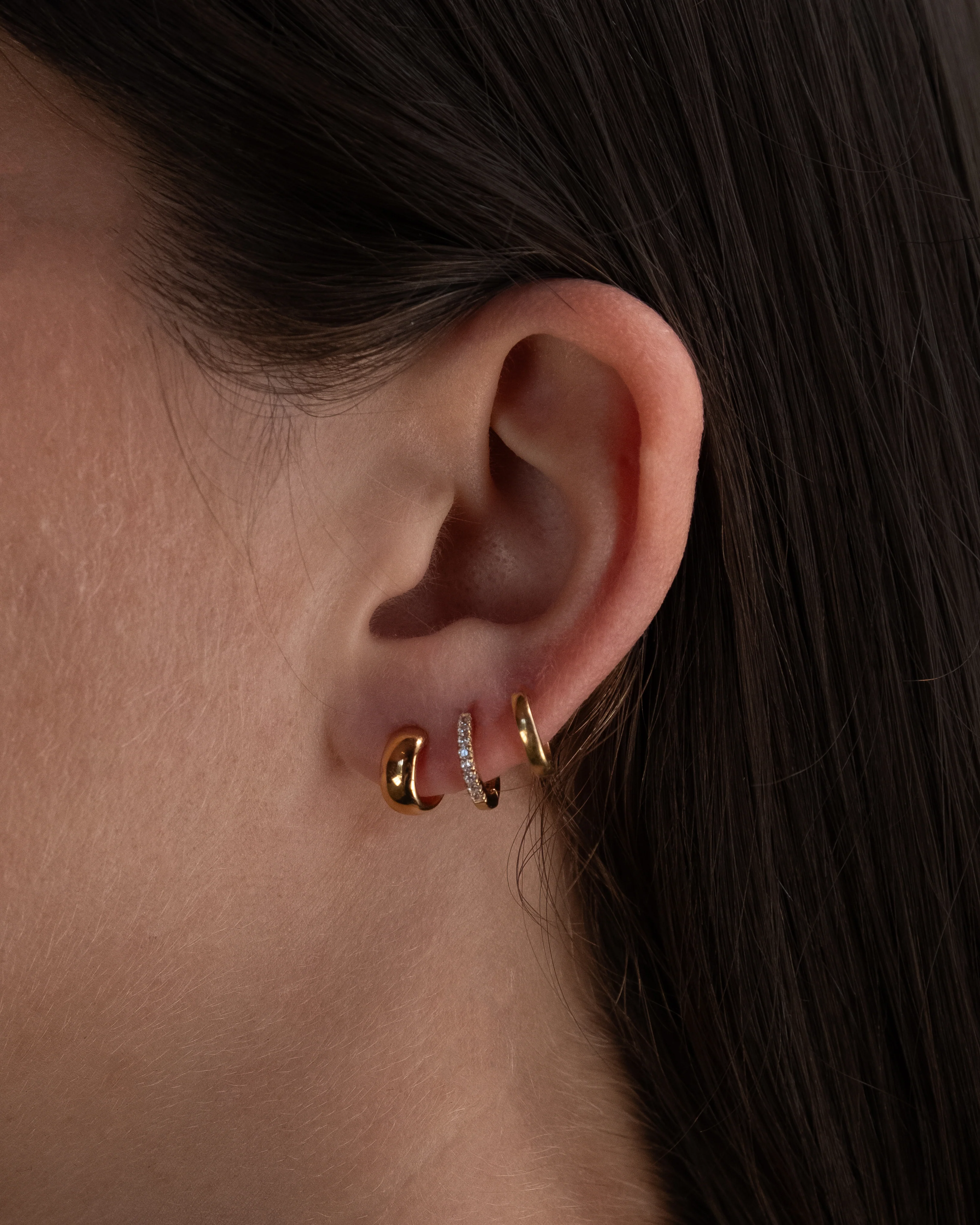 10mm Sleeper Hoops | 9k Solid Gold - Image 6